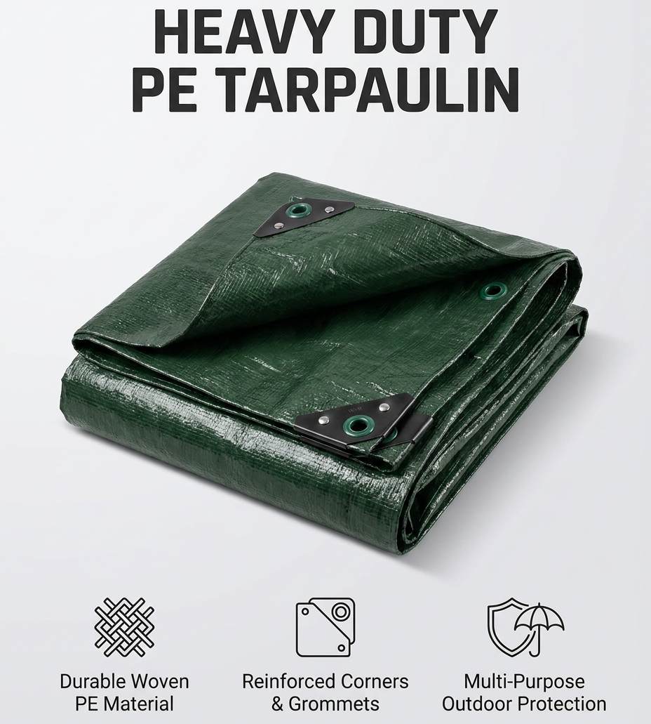 Težka večnamenska nepremočljiva PE ponjava, odporna na UV žarke